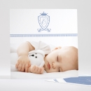 Faire-part de naissance Ecusson chic