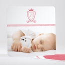 Faire-part de naissance Ecusson chic