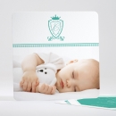 Faire-part de naissance Ecusson chic