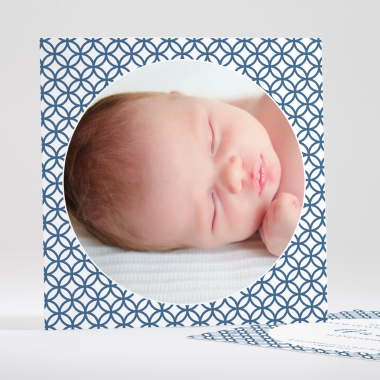 Faire-part de naissance Rosaces symétriques
