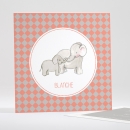 Faire-part de naissance Jolis éléphants tendance