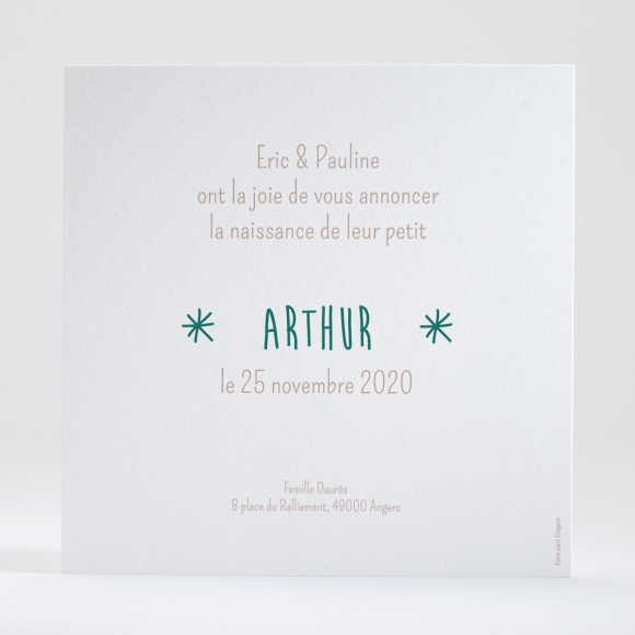 Faire-part de naissance Ballons et nœuds