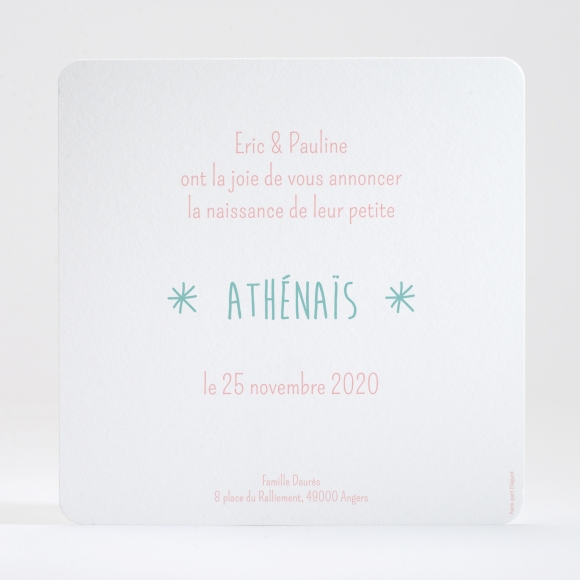 Faire-part de naissance Ballons et nœuds