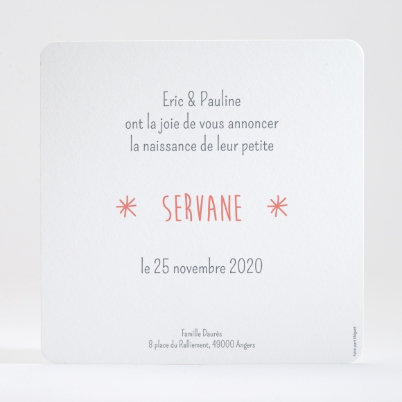 Faire-part de naissance Ballons et nœuds