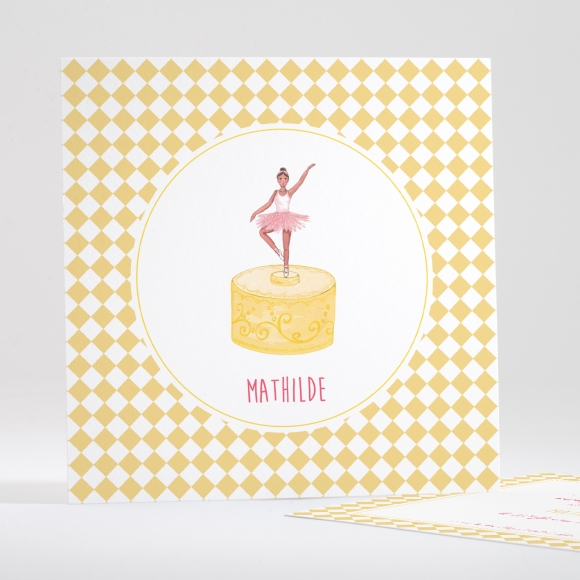 Faire-part de naissance Boîte à musique