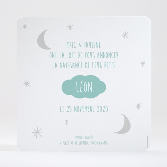 Faire-part de naissance Ciel étoilé