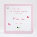 Faire-part de naissance Fleurs & animaux