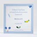 Faire-part de naissance Fleurs & bonbons