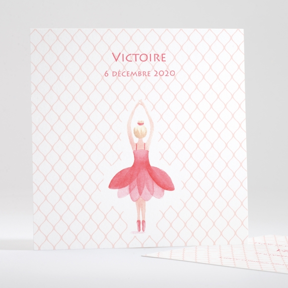 Faire-part de naissance Jolie ballerine simple