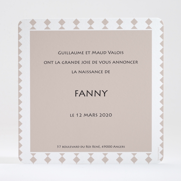 Faire-part de naissance Montgolfière simple