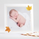 Faire-part de naissance Feuilles d'automne