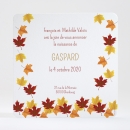 Faire-part de naissance Feuilles d'automne