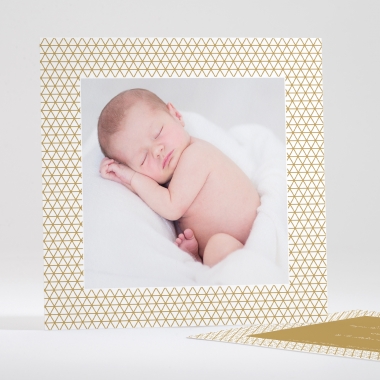 Faire-part de naissance Motif graphique photo