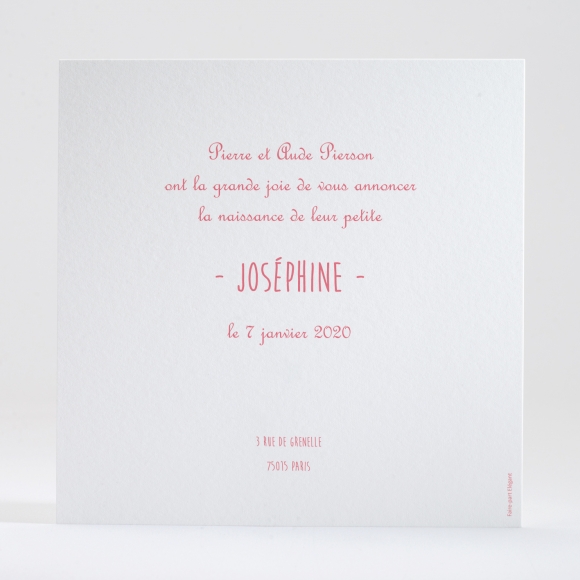 Faire-part de naissance Douce planète