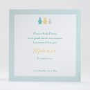 Faire-part de naissance Triple ananas chic