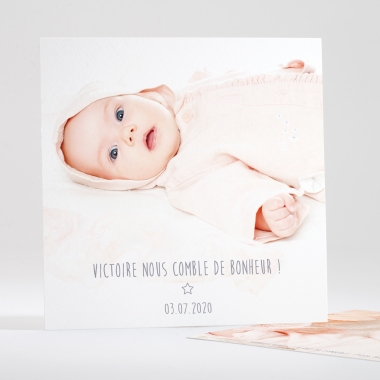 Faire-part de naissance Tout doux