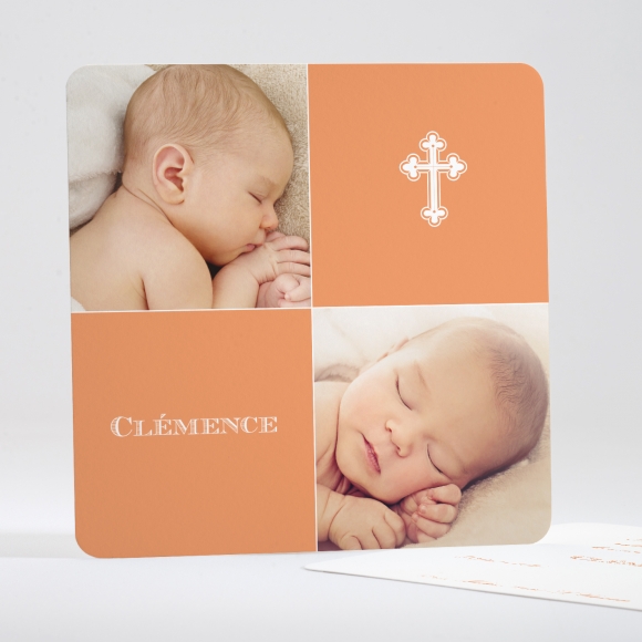 Faire-part de naissance Croix d'enfant