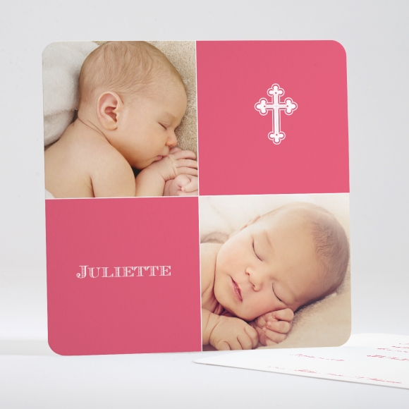 Faire-part de naissance Croix d'enfant