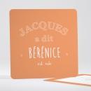 Faire-part de naissance Jacques a dit