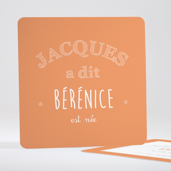 Faire-part de naissance Jacques a dit