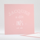 Faire-part de naissance Jacques a dit