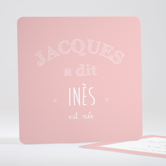 Faire-part de naissance Jacques a dit