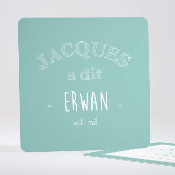 Faire-part de naissance Jacques a dit