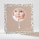 Faire-part de baptême Petit chapelet liberty