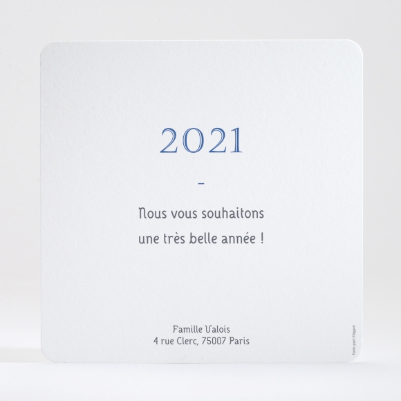 Carte de voeux Pêle mêle carré