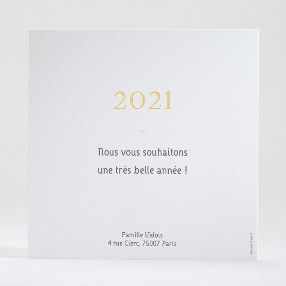 Carte de voeux Pêle mêle carré