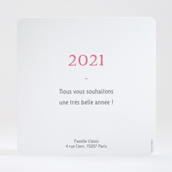 Carte de voeux Pêle mêle carré