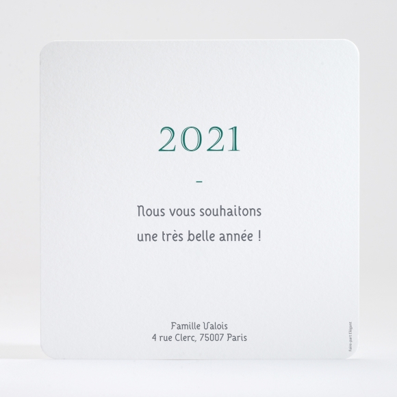 Carte de voeux Pêle mêle carré