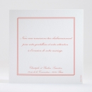 Remerciements mariage Chic & sobre