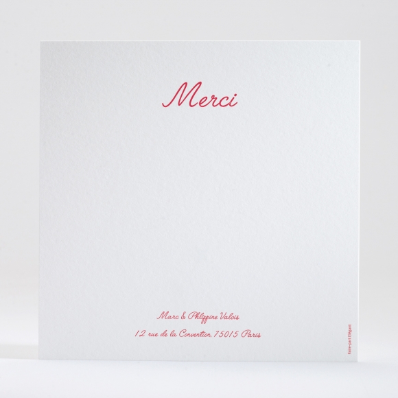 Remerciements mariage Couronne de feuilles