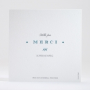 Remerciements mariage Typographies