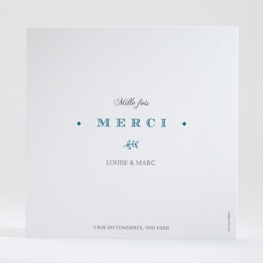 Remerciements mariage Typographies