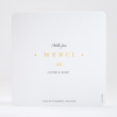 Remerciements mariage Typographies