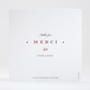 Remerciements mariage Typographies