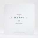 Remerciements mariage Typographies