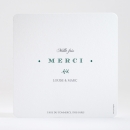 Remerciements mariage Typographies