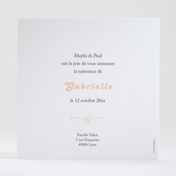 Faire-part de naissance Au vent