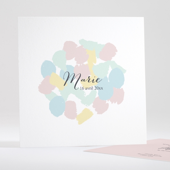 Faire-part de naissance Palette aquarelle