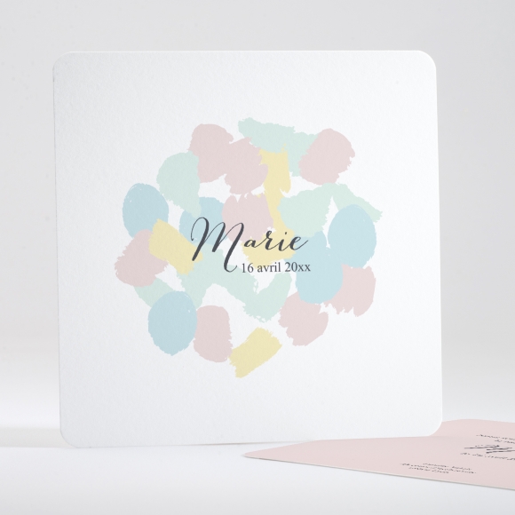 Faire-part de naissance Palette aquarelle