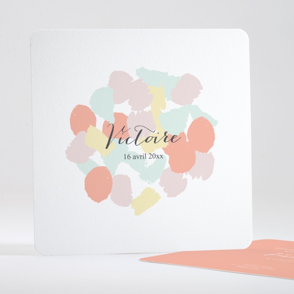 Faire-part de naissance Palette aquarelle