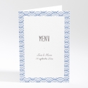 Menu mariage Pattern tendance vague