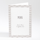 Menu mariage Pattern tendance vague