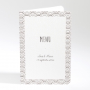 Menu mariage Pattern tendance vague