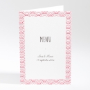 Menu mariage Pattern tendance vague