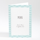 Menu mariage Pattern tendance vague