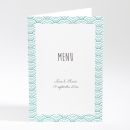 Menu mariage Pattern tendance vague